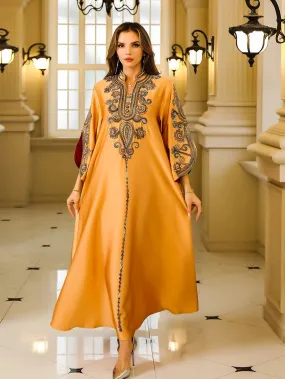 Slit Sleeve Jalabiya Dress