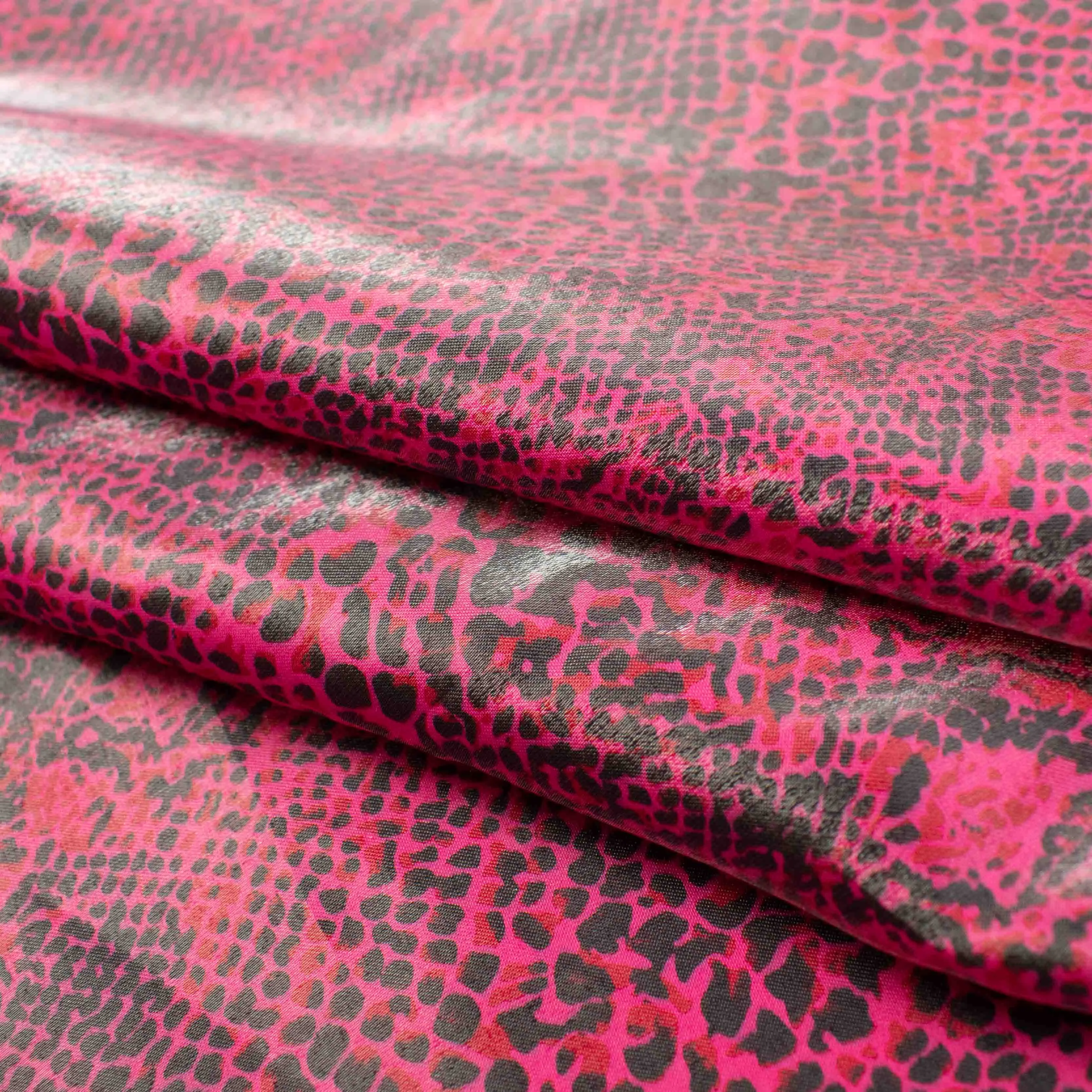 Snake Skin Printed Liquid Satin