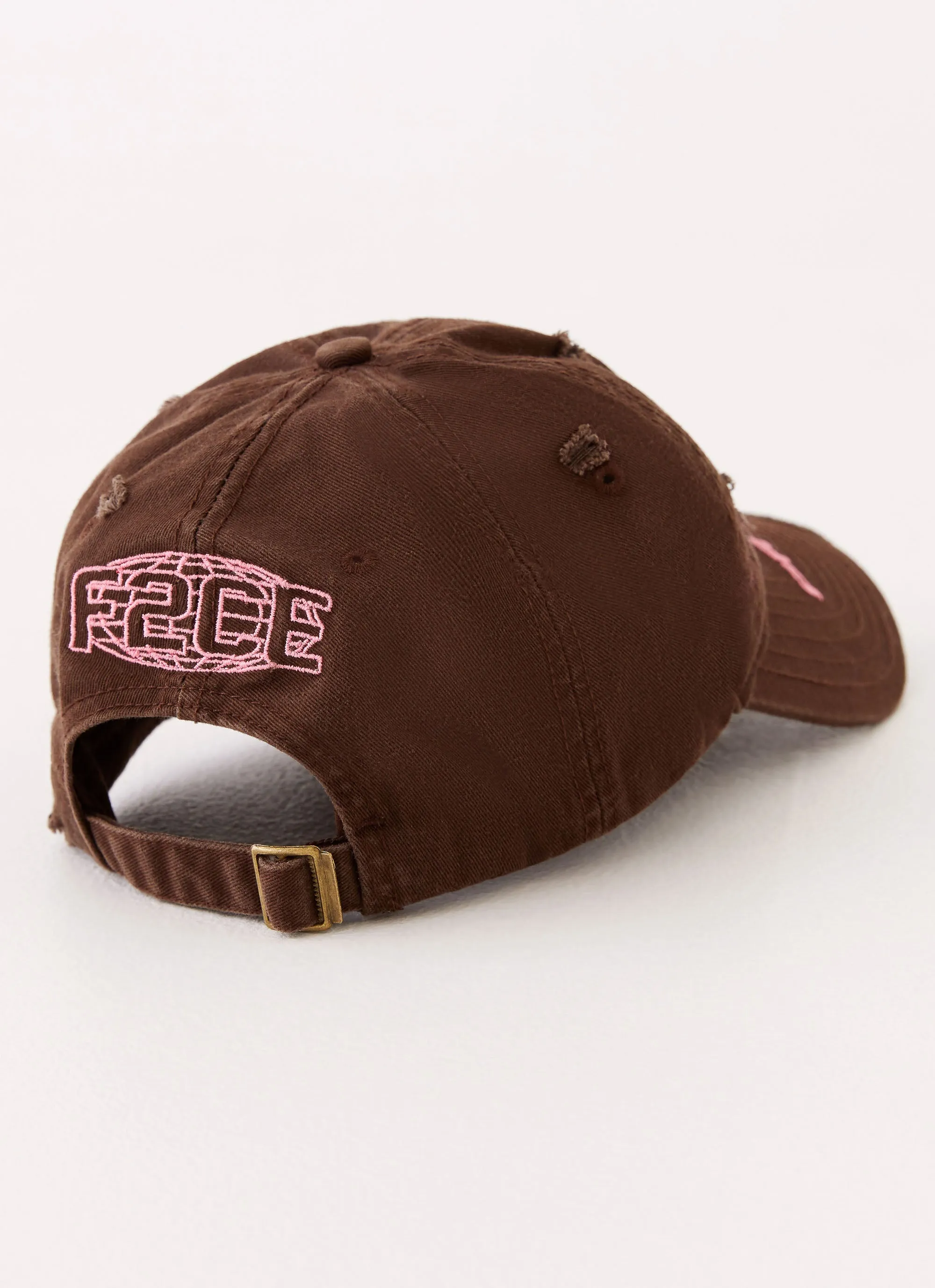 Sucker Frayed Baseball Cap - Brown