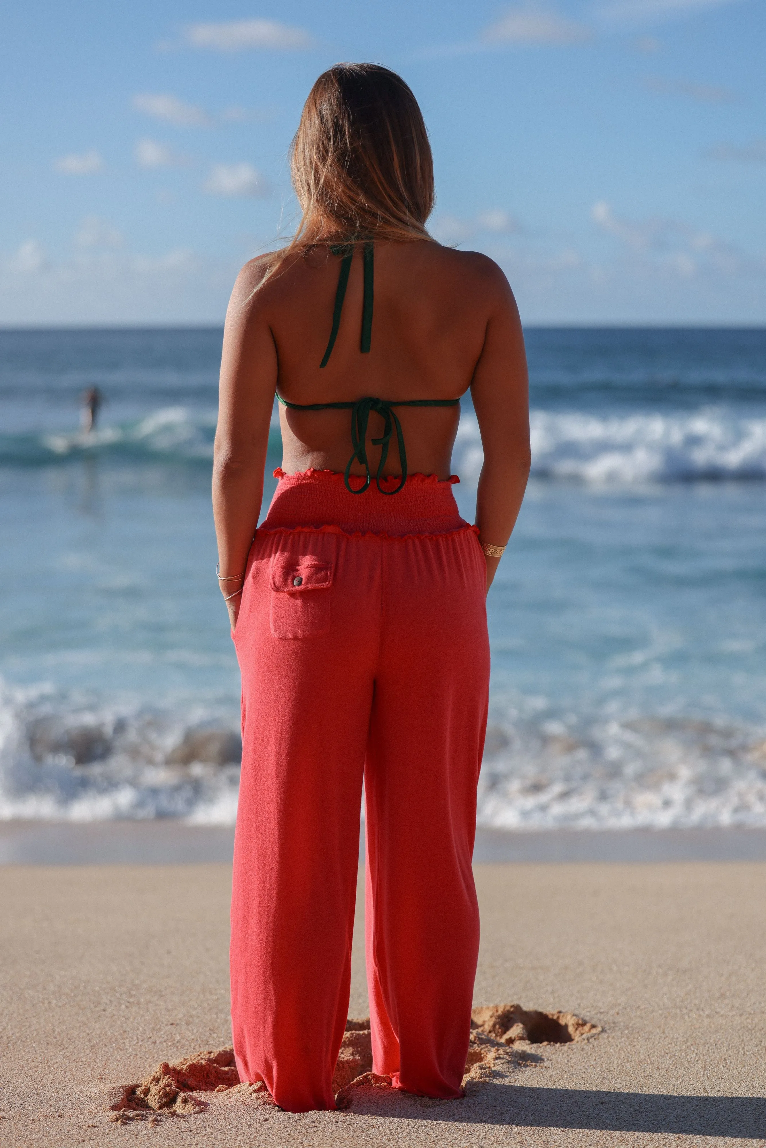 Take It Easy Lychee Eco Stretch Terry Pant