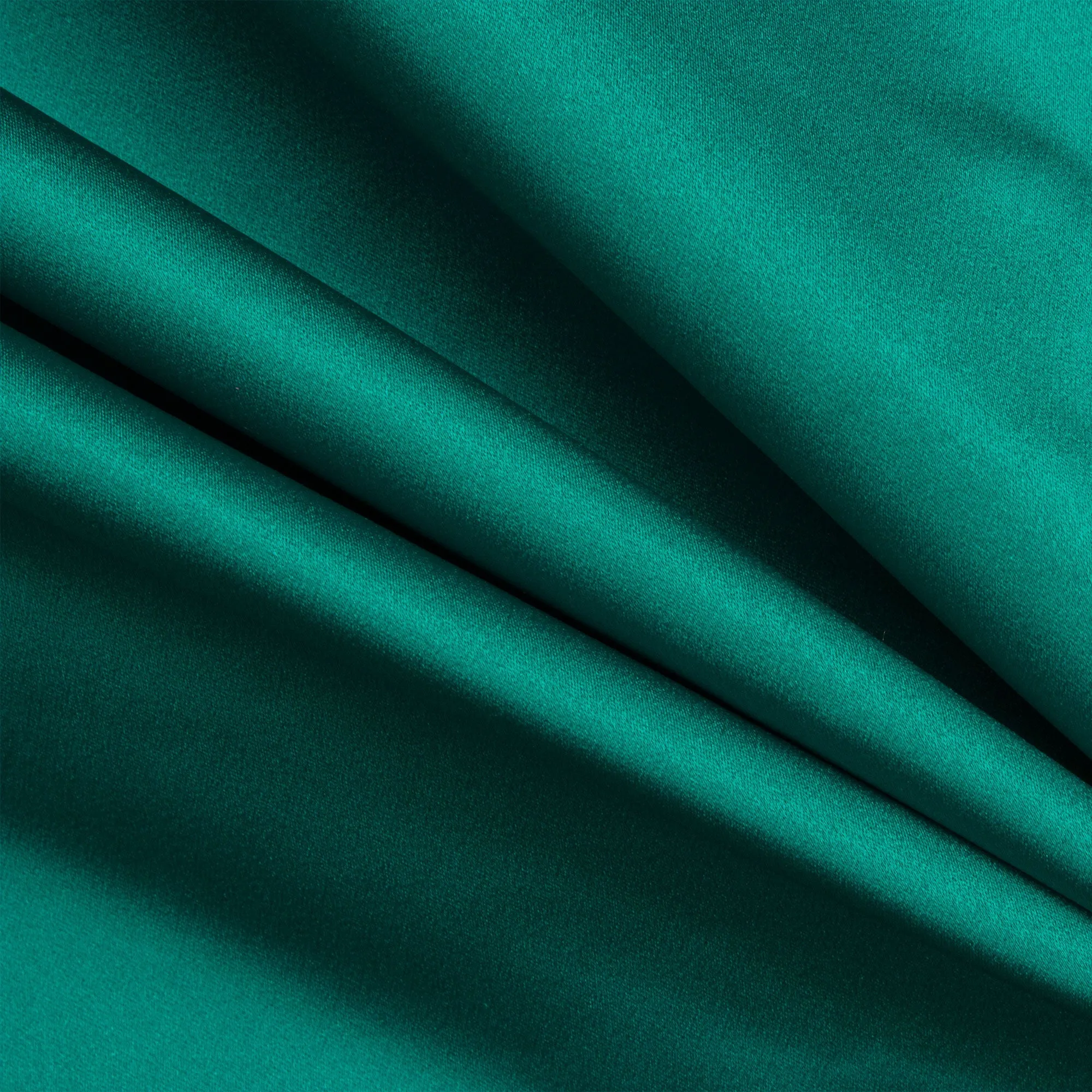 Teal Silk Duchess Satin