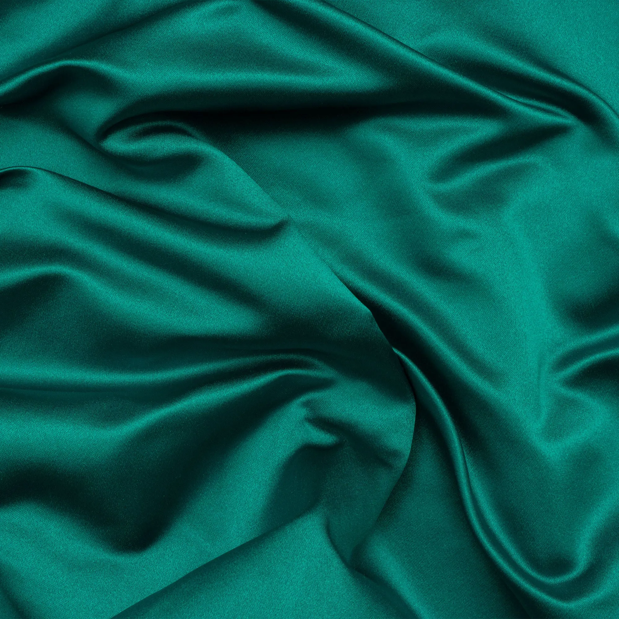 Teal Silk Duchess Satin