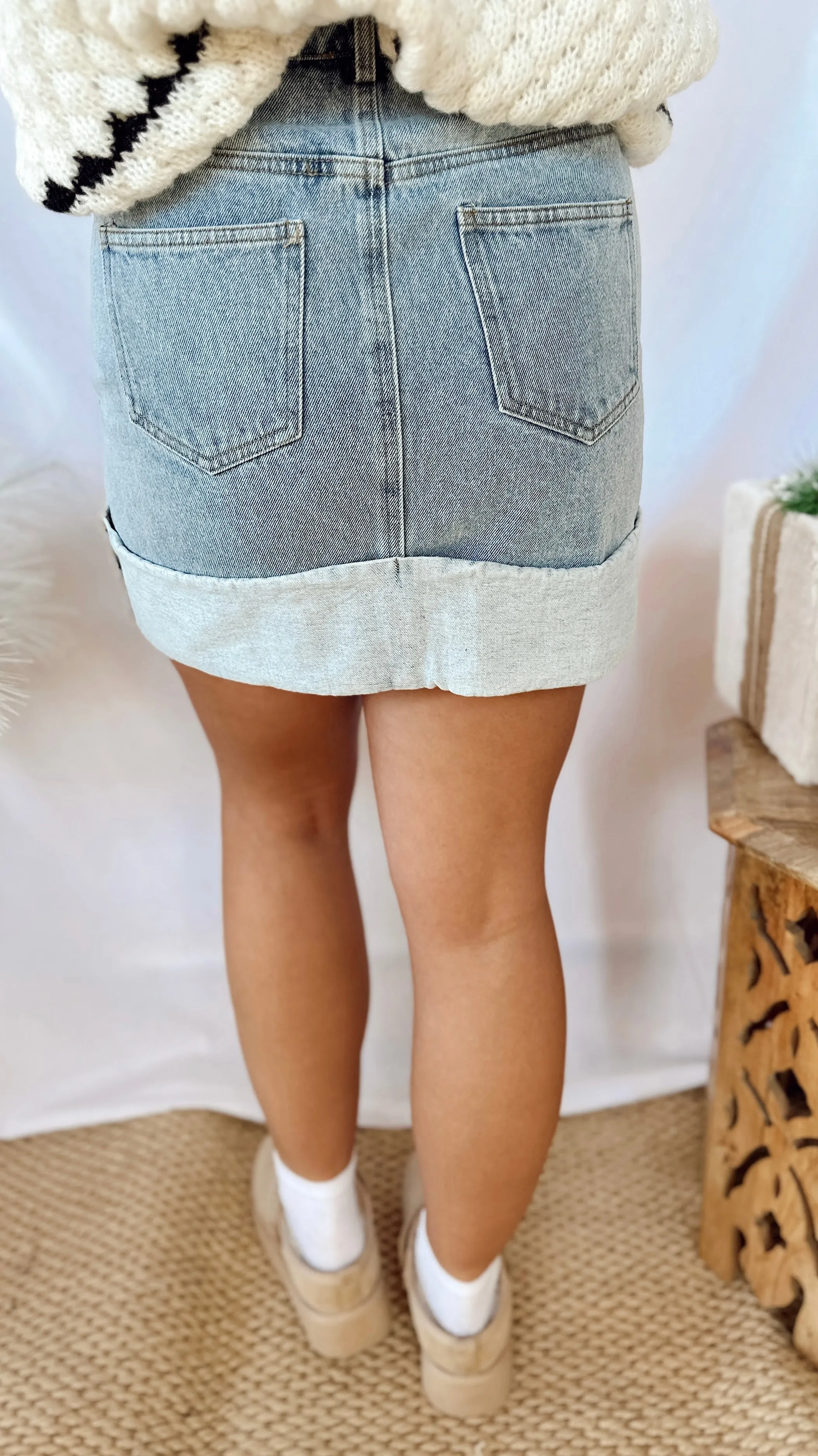 The Needed Denim Skirt