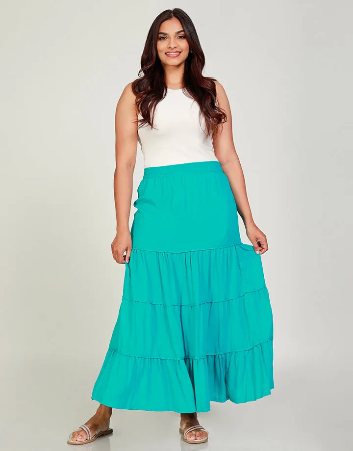 Tiered Maxi Skirt