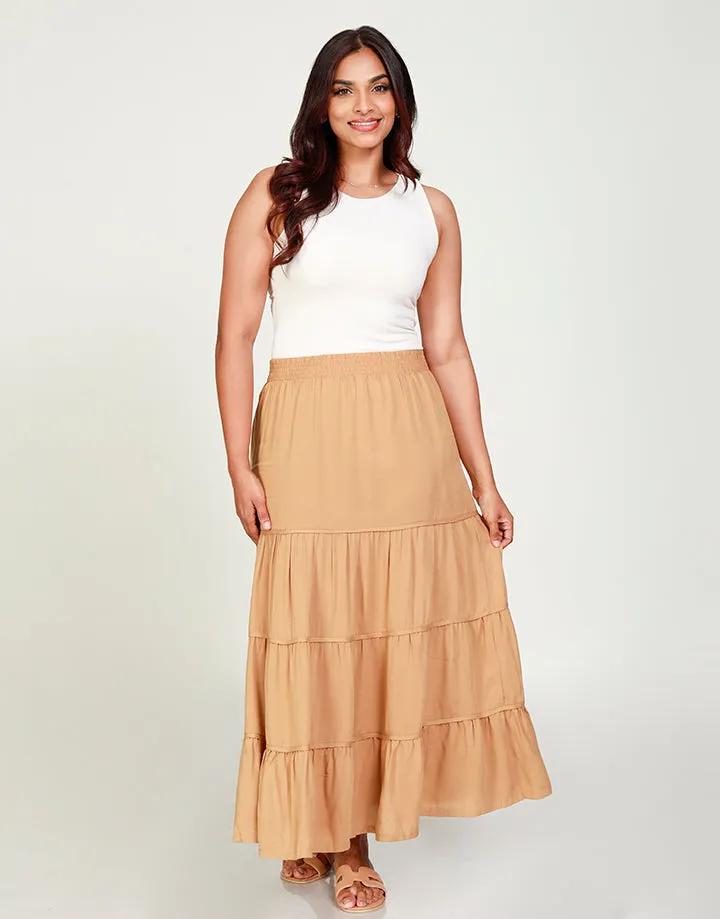 Tiered Maxi Skirt