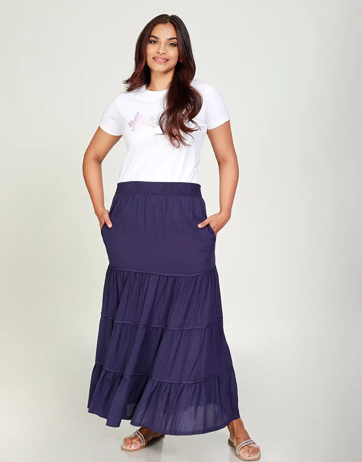 Tiered Maxi Skirt