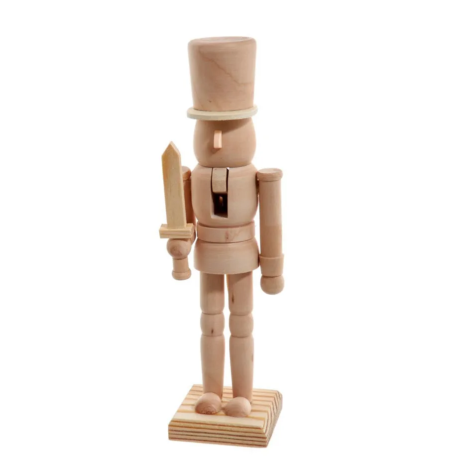 Wood Nutcracker with Paint