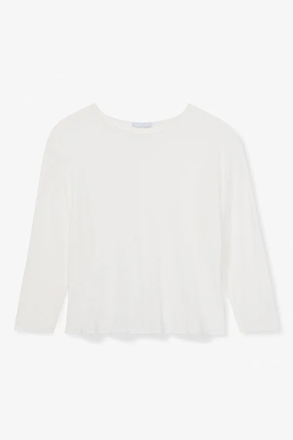 Wren Top - Washable Silk :: Ivory